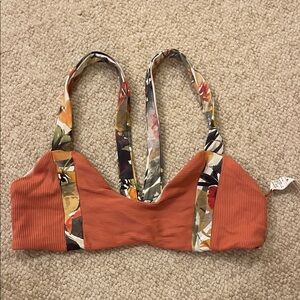 Boys + Arrows Orange Ribbed Bralette